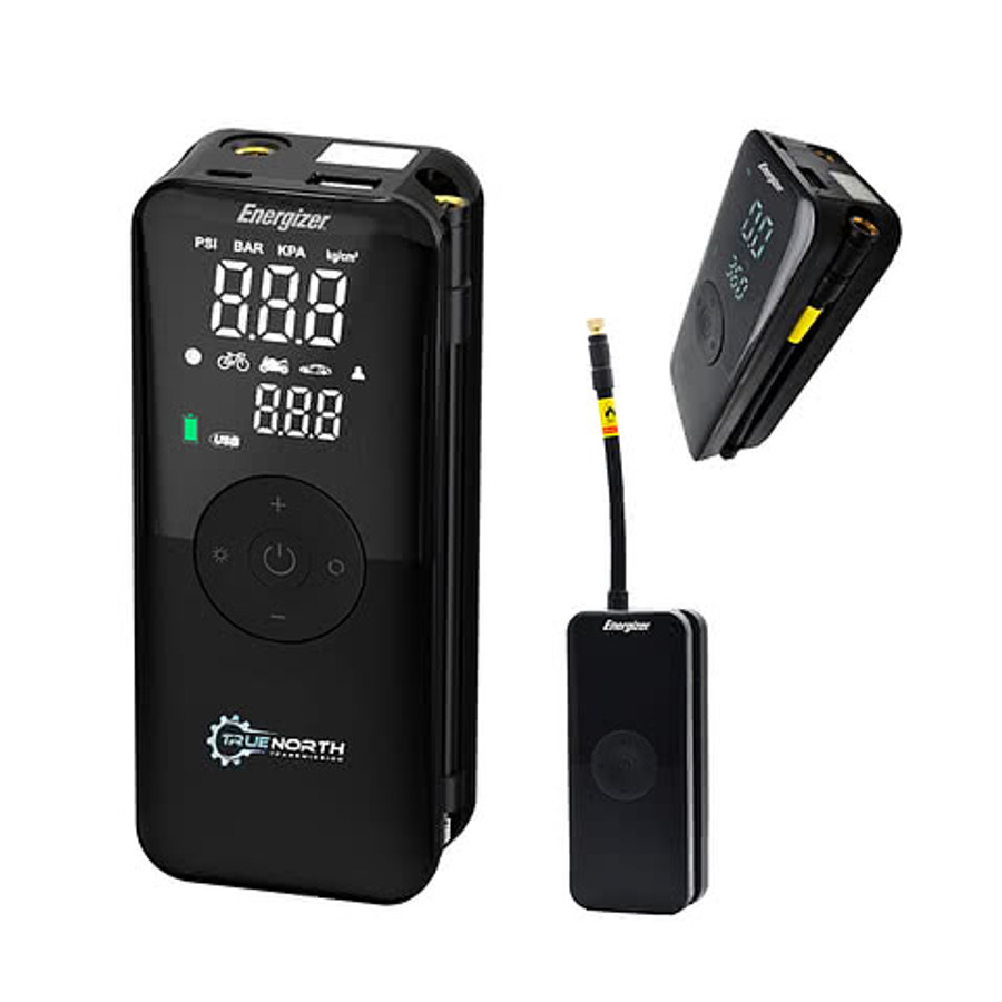 Energizer Tire Pump And Power Bank in BLACK