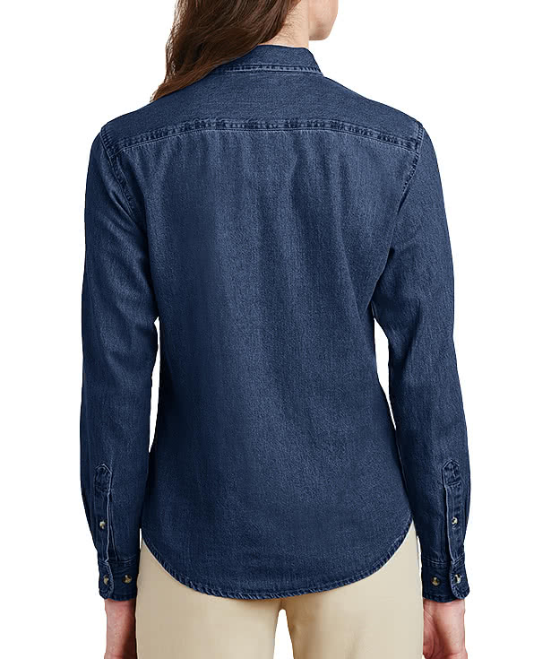 Port & Company Women's Denim Shirt - Printed