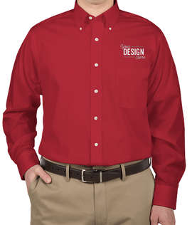Van Heusen Baby Twill Dress Shirt - Color: Scarlet