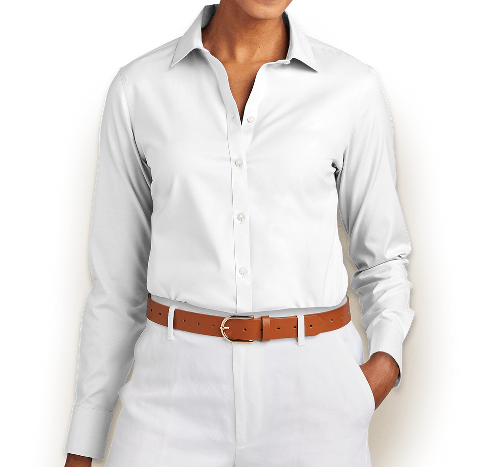 Brooks Brothers Women’s Wrinkle-Free Stretch Pinpoint Dress Shirt-default
