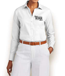 Brooks Brothers Women’s Wrinkle-Free Stretch Pinpoint Dress Shirt - Color: White