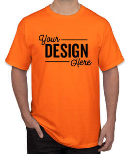 Canada - Gildan 100% Cotton T-shirt - Color: Safety Orange