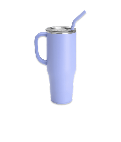 Swig Life Laser Engraved 40 oz. Stainless Steel Tumbler with Straw in Lavender
