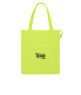 Hercules Zippered Insulated Grocery Tote - Color: Lime Green