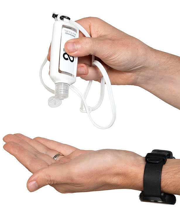 1 oz. Hand Sanitizer with Silicone Lanyard and Holder