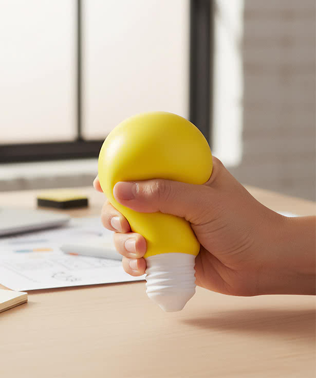 Lightbulb Stress Reliever