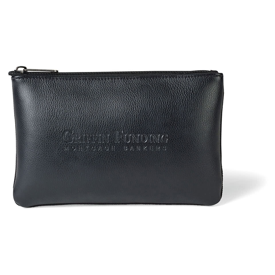 Travis & Wells Leather Zippered Pouch