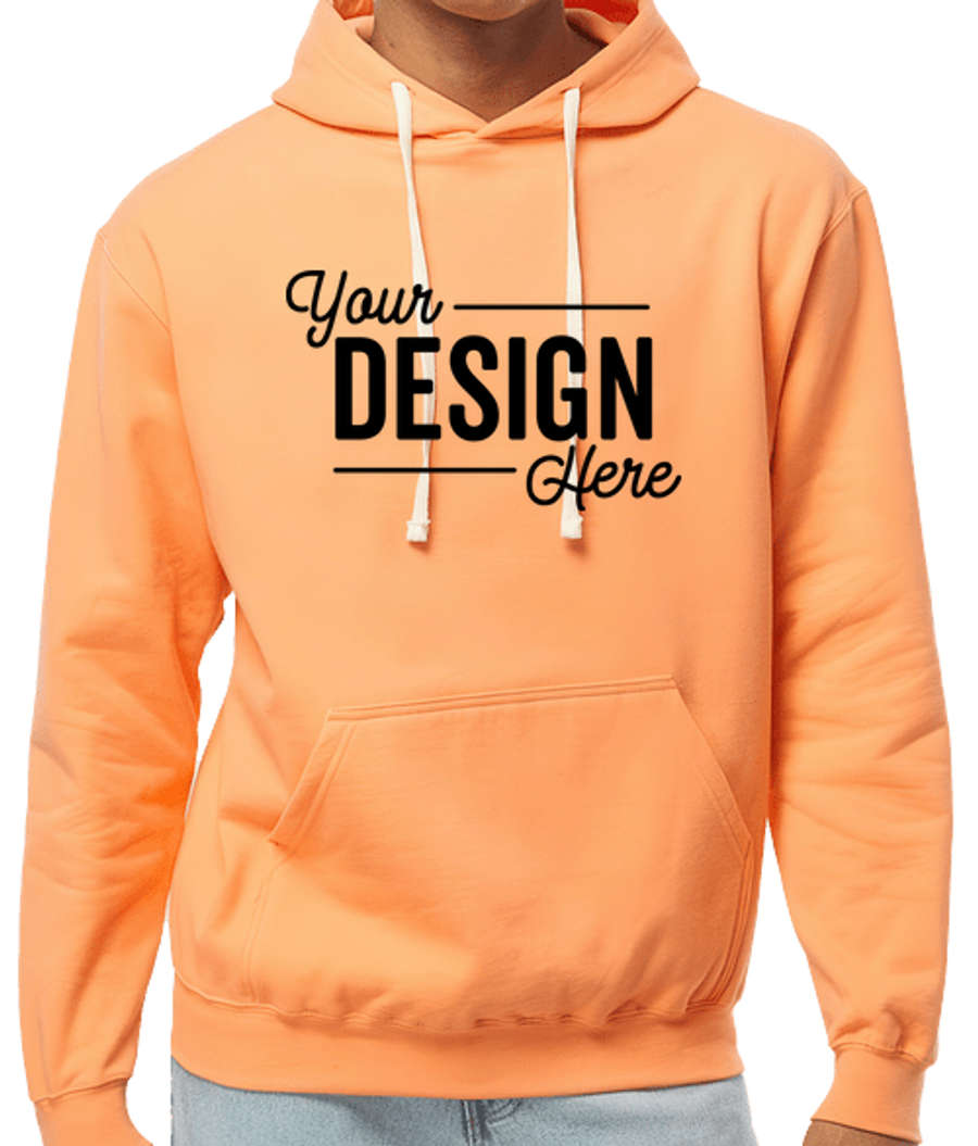 Tultex Drop Shoulder Pullover Hoodie in Cantaloupe