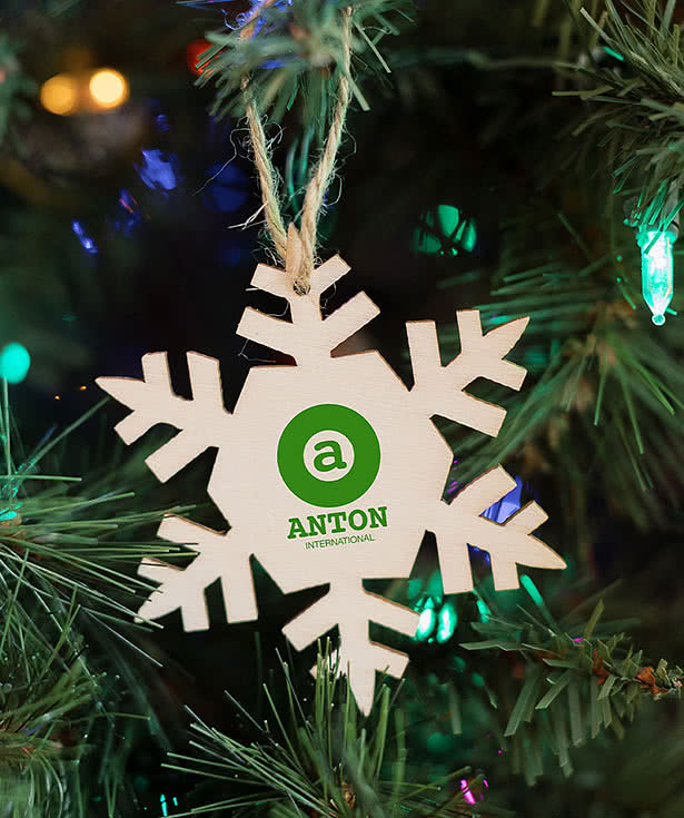 Snowflake Wood Ornament