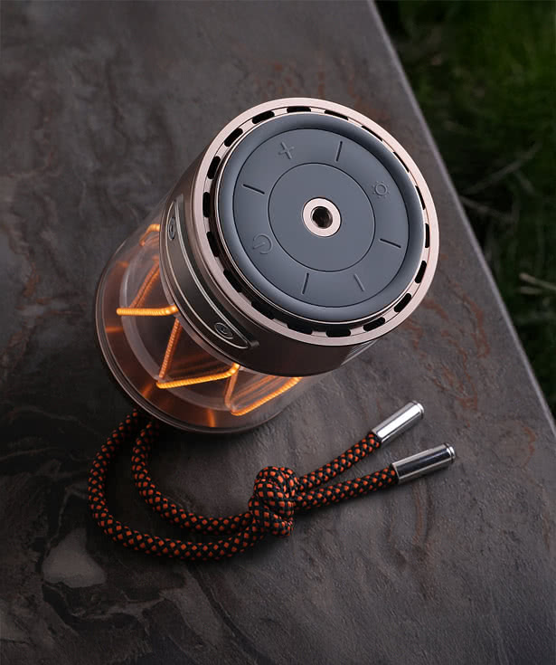 Laser Engraved Glamper Lantern Light Up Speaker