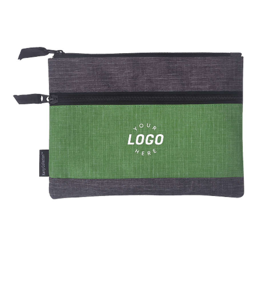 Kerry Zippered Pouch in GREEN