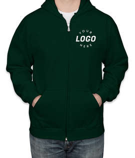 Gildan Midweight Zip Hoodie - Screen Printed