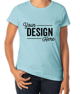 Gildan Women's Lightweight Jersey T-shirt - Color: Pool Blue