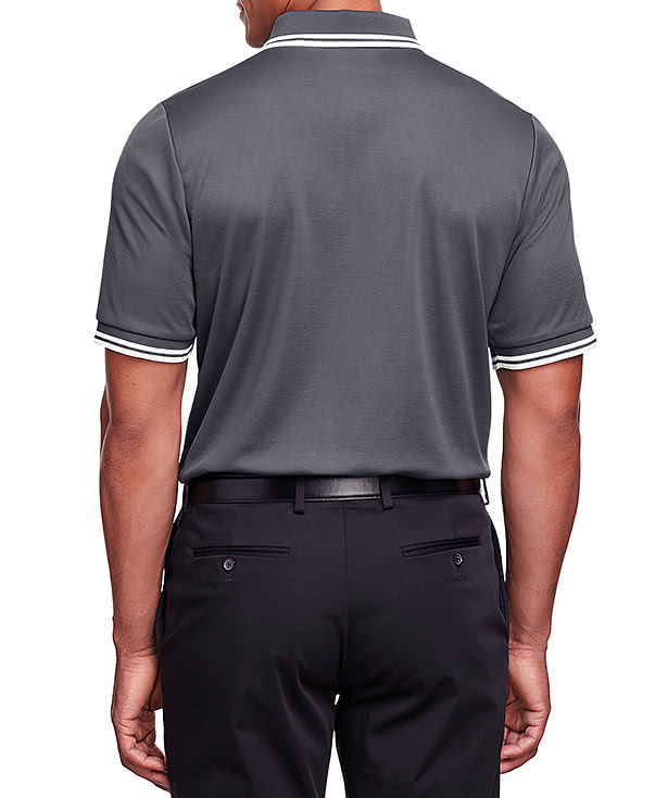 Devon & Jones CrownLux Plaited Tipped Performance Polo