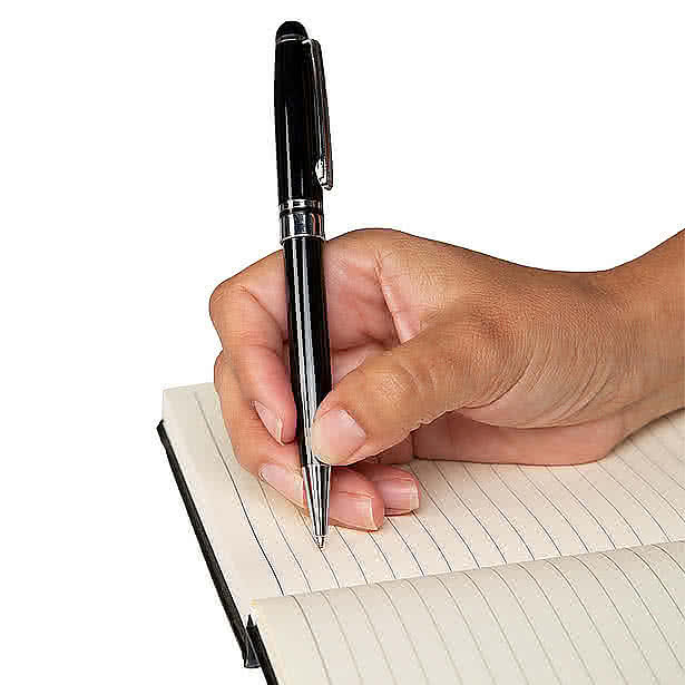 Laser Engraved Bristol Ballpoint Pen (black ink)