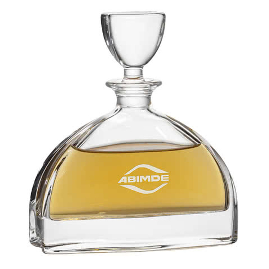 Laser Etched 24 oz. Dalkeith Decanter with Lid in Clear