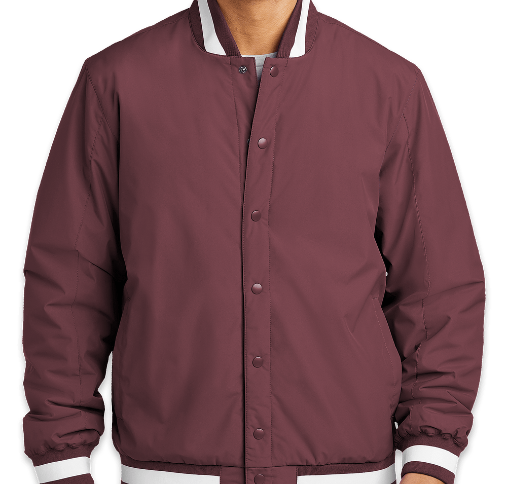 Sport-Tek Varsity Insulated Jacket - Printed-default
