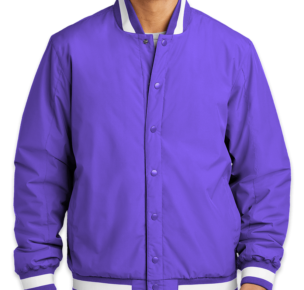 Sport-Tek Varsity Insulated Jacket - Printed-default