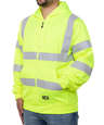 Berne Hi-Vis Class 3 Lined Full-Zip Hooded Sweatshirt