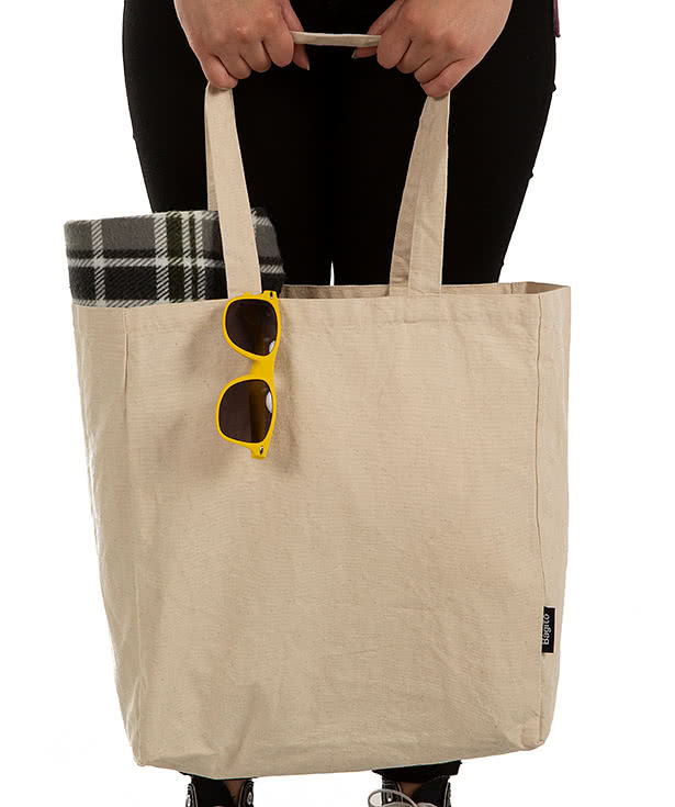 Bagito 100% Organic Cotton Gusseted Tote Bag