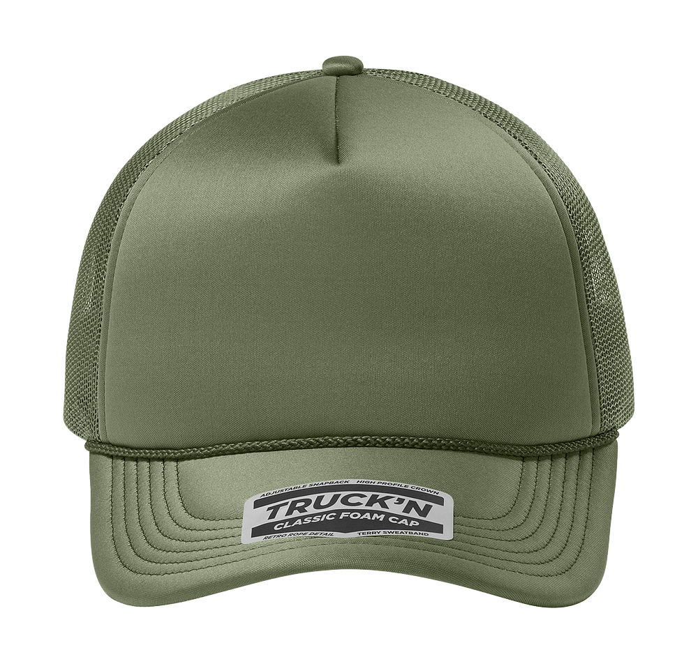 Port Authority Truck’N Five-Panel Foam Trucker Hat - Embroidered-default