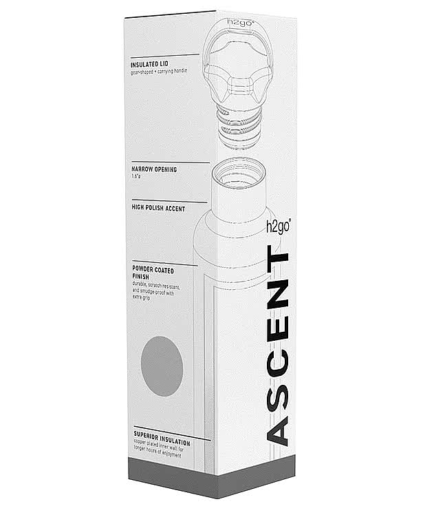 24 oz. h2go  Ascent Stainless Steel Insulated Water Bottle