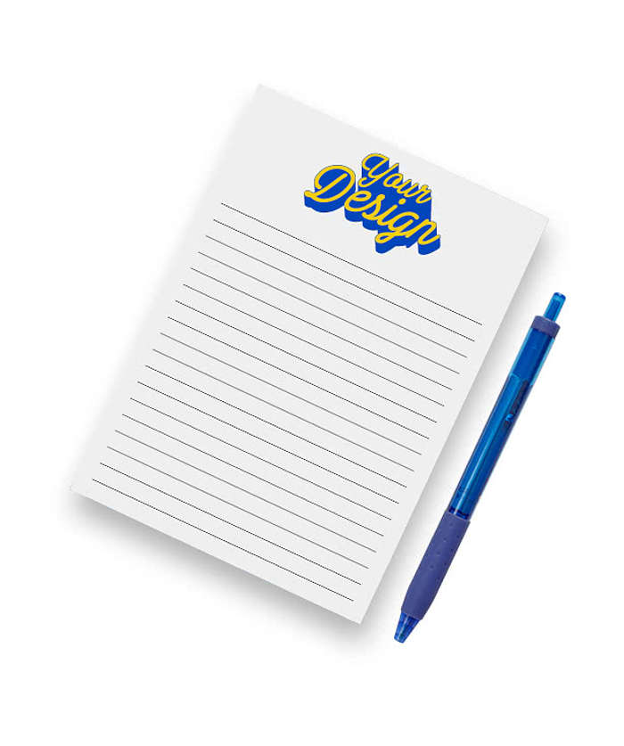 Full Color Souvenir 5" x 7" Lined Scratch Pad - 25 sheets/pad (Case of 250)