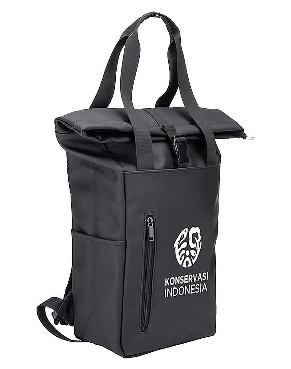 Kasai Leatherette Multi-Strap Backpack