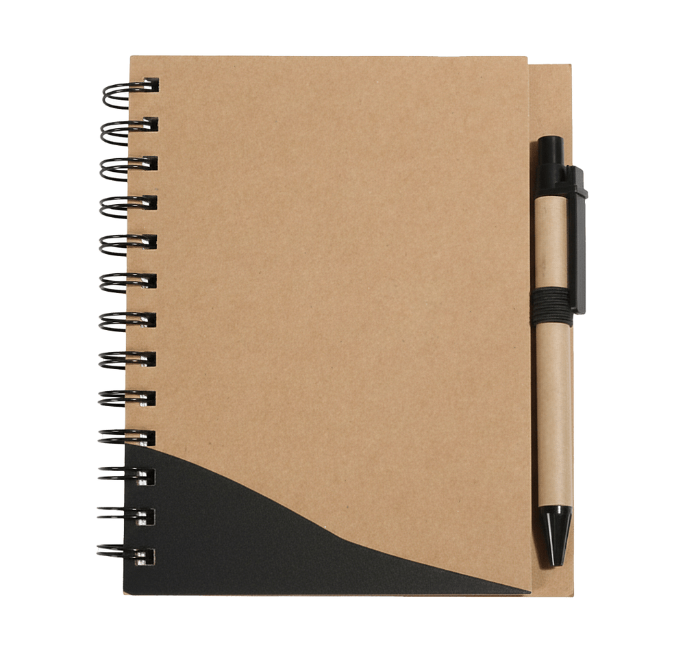 Recycle Write Spiral Notebook with Pen-default
