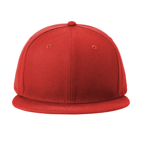New Era 9FIFTY Flat Bill Snapback Baseball Hat in Scarlet
