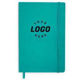 JournalBooks ® Debossed Pedova Soft Bound Notebook - Color: Turquoise