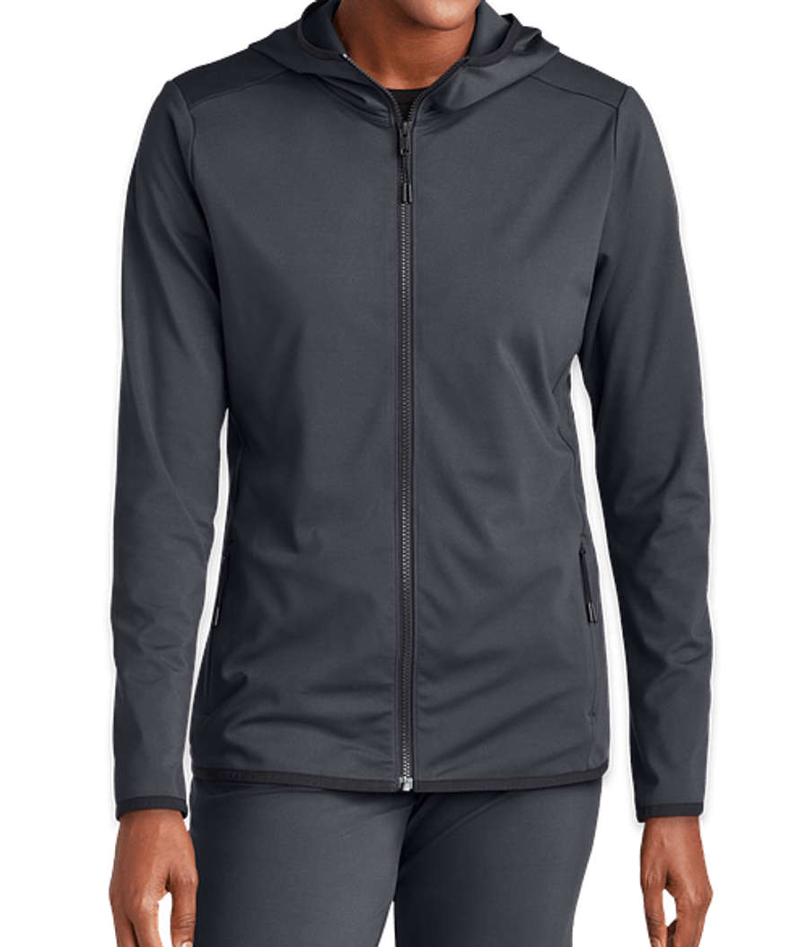 Sport-Tek Women's Circuit Midweight Zip Hoodie in Graphite