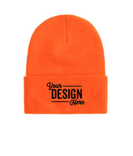 Port & Company Cuff Beanie - Color: Neon Orange