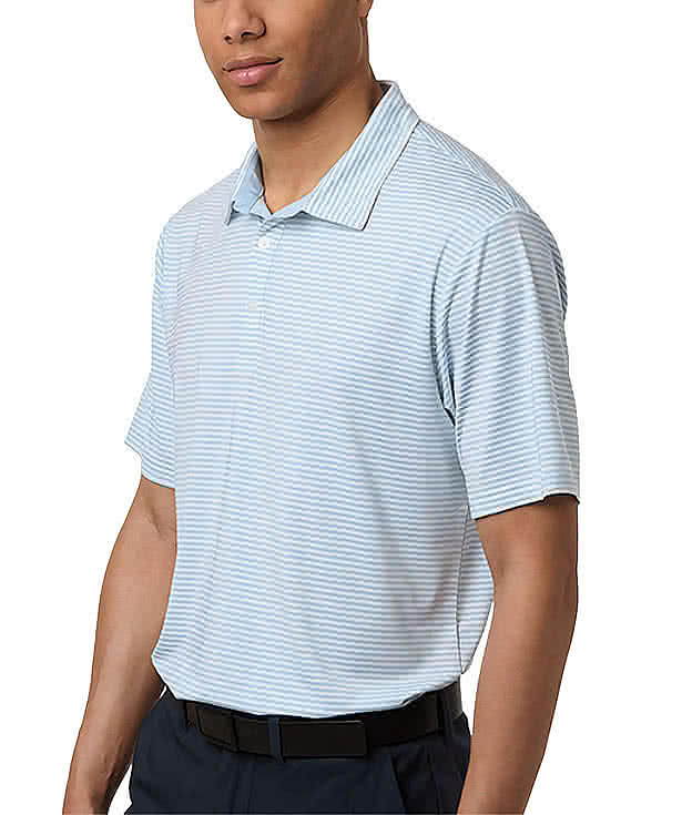 Swannies Smith Striped Performance Polo - Printed