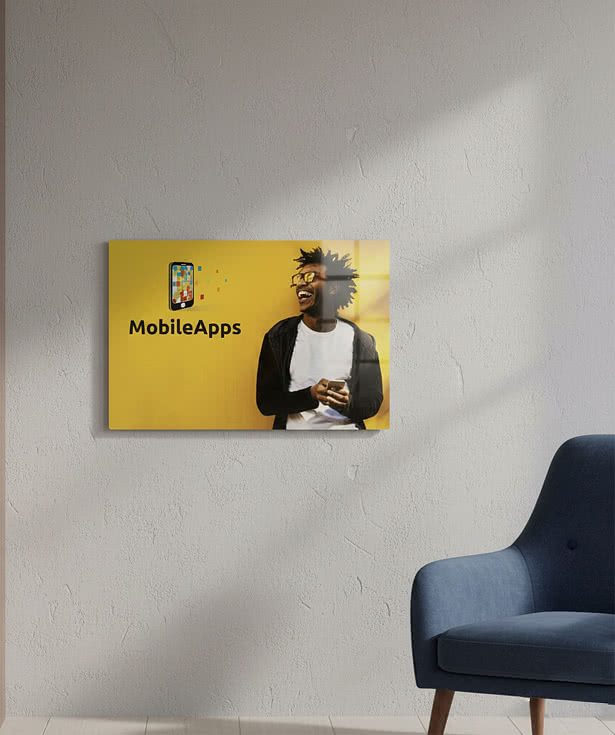 Full Color 20" x 30" Glossy Aluminum Wall Print with Shadow Mount