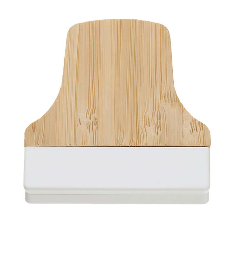 Bamboo Magnetic Power Memo Clip in White