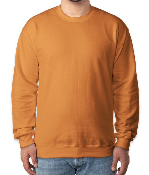 Gildan Softstyle Eco Crewneck Sweatshirt in Tangerine