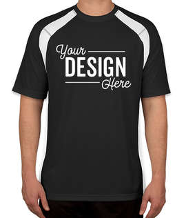 Sport-Tek Colorblock Performance Shirt - Color: Black / White