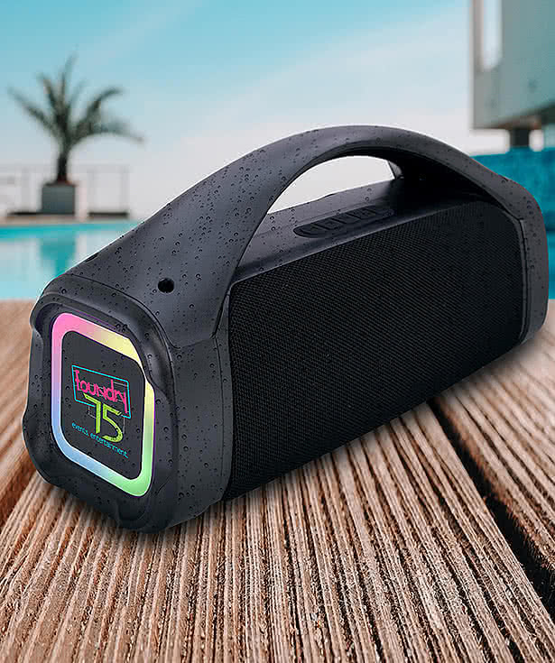 Koozie® Aqua Glow Party Water-Resistant Bluetooth Speaker