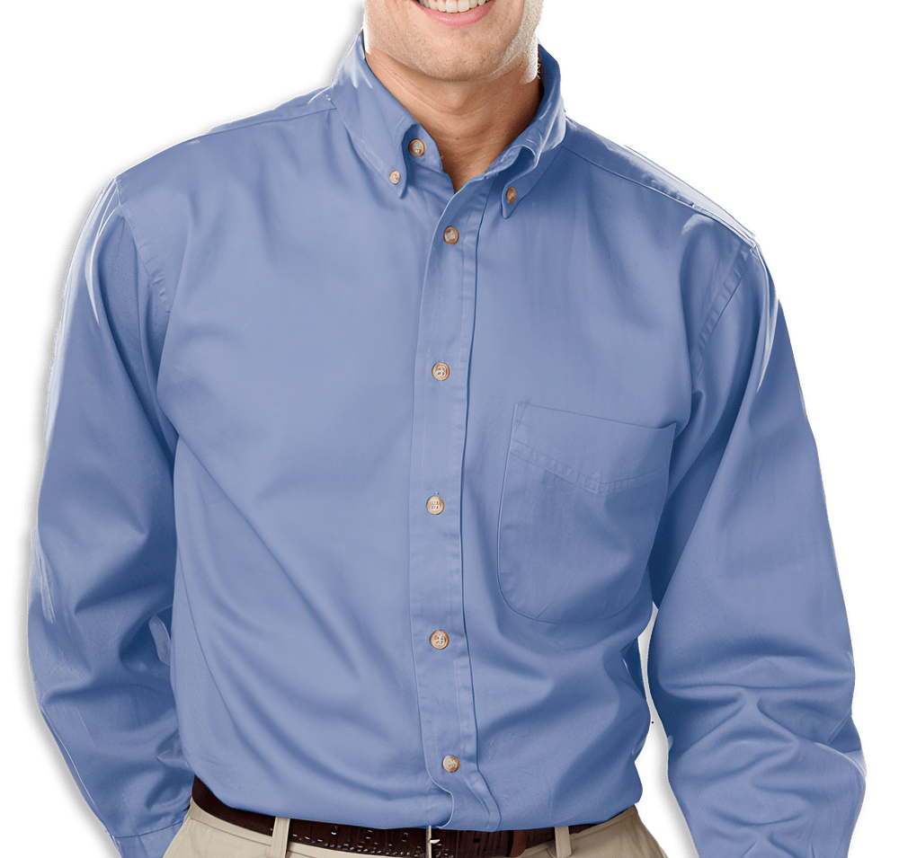 Blue Generation Colorfast Twill Long Sleeve Dress Shirt-default