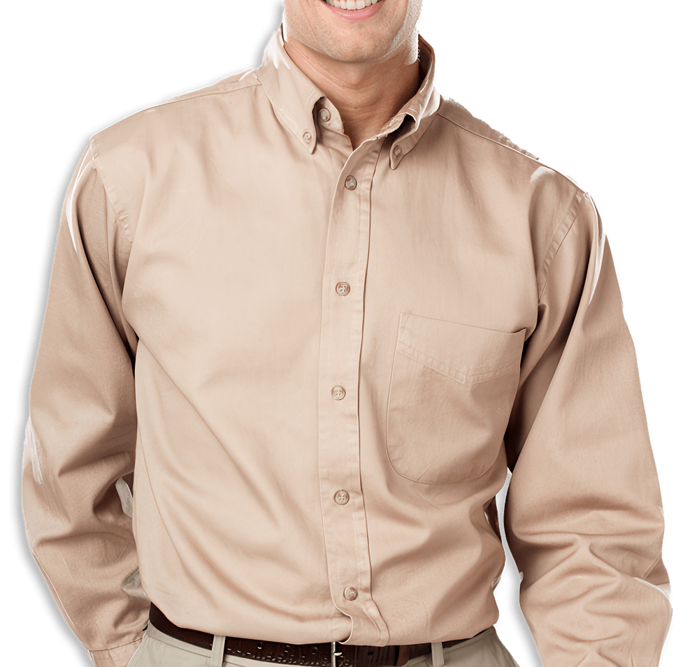 Blue Generation Colorfast Twill Long Sleeve Dress Shirt-default