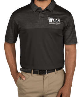Augusta Tonal Heather Performance Polo - Color: Black