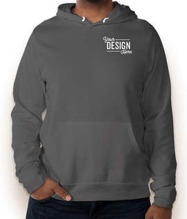 Embroidered Bella + Canvas Ultra Soft Pullover Hoodie - Color: Dark Grey