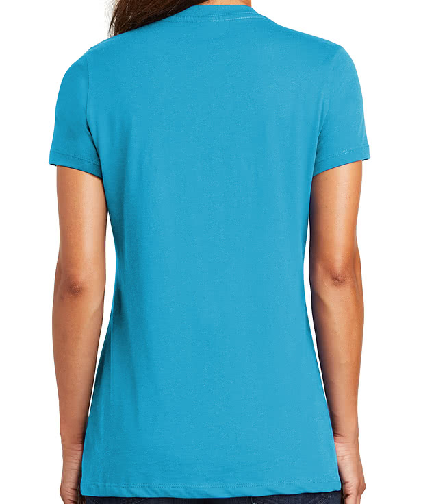 Custom District Women's Perfect Weight V-Neck T-shirt - Design