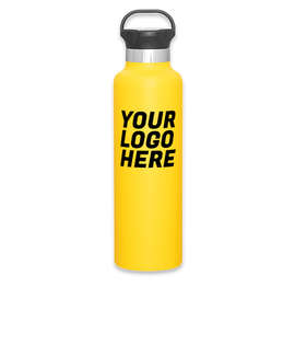 24 oz. h2go Ascent Stainless Steel Insulated Water Bottle - Color: Matte Lemon