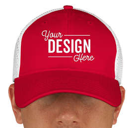 Canada - New Era 39THIRTY Stretch Fit Mesh Hat - Color: Scarlet Red / White