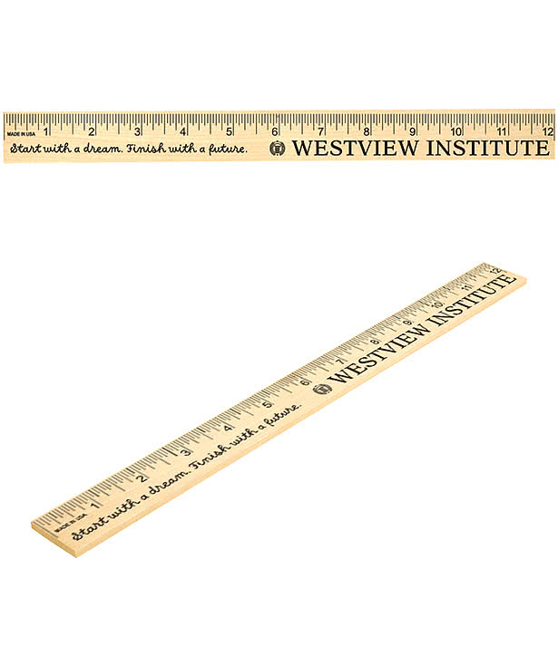 12" Basewood Ruler