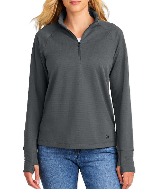 New Era Women's Stand Out Recycled Quarter Zip Sweatshirt - Printed