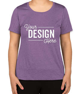 Sport-Tek Women's Heather Contender Performance Shirt - Color: Purple Heather