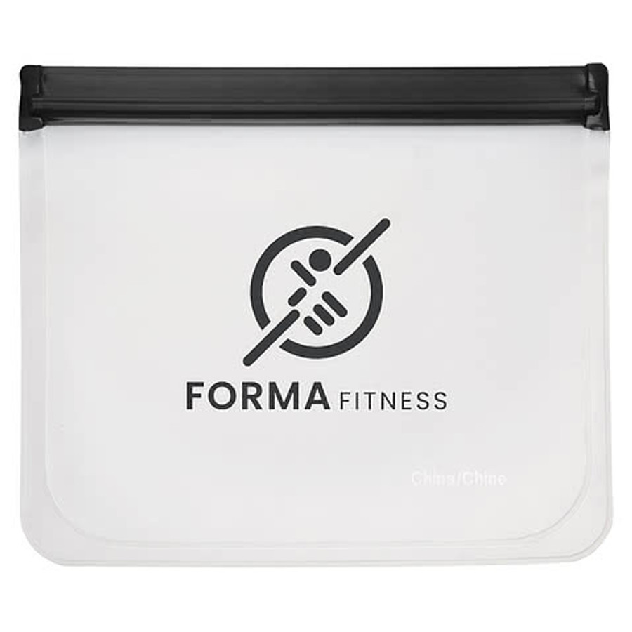 Reusable Food-Grade Zip Top Storage Bag in GREY